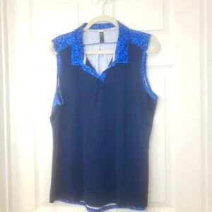 Adidas (2 Piece)Blue and Navy Women's Top And Skort